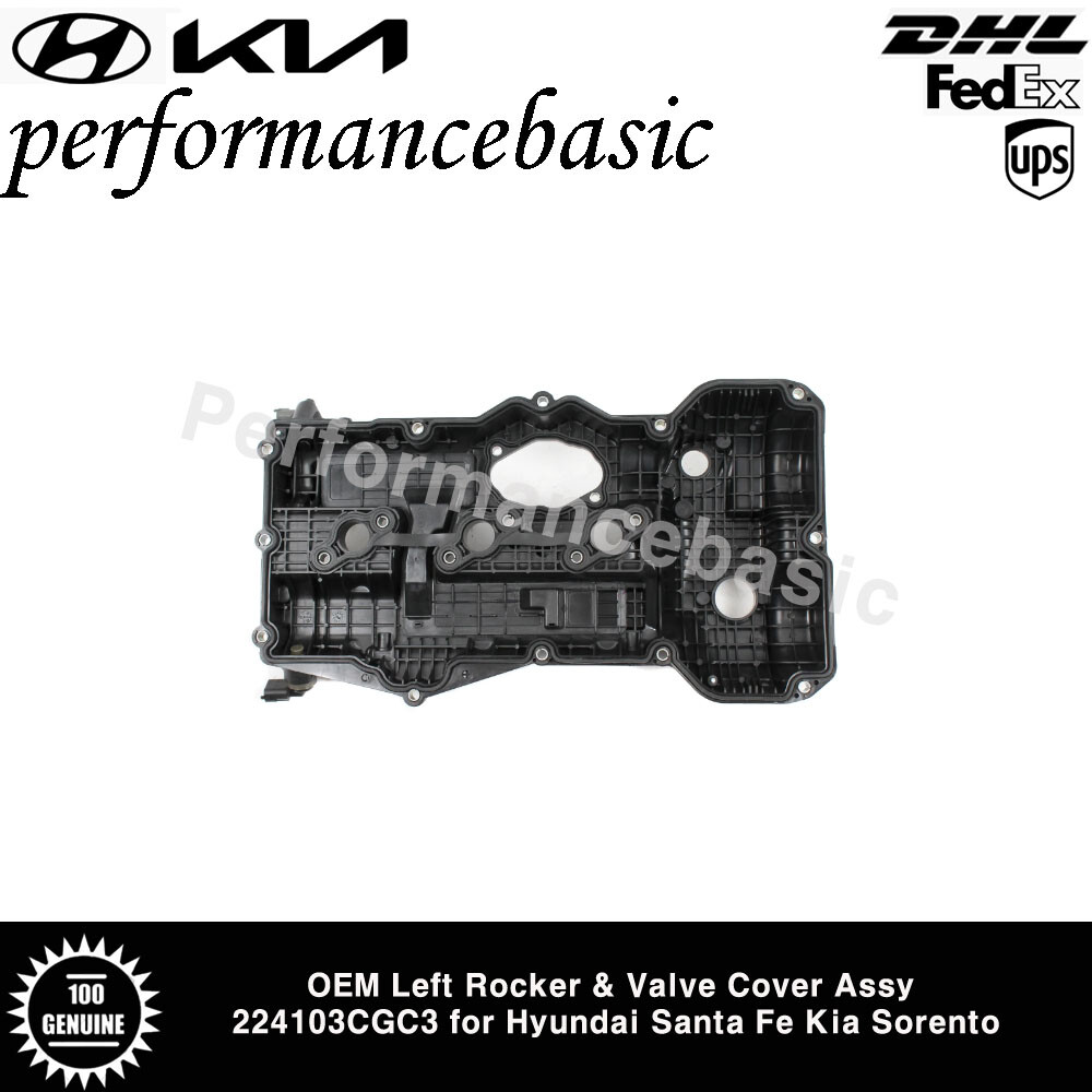 OEM Left Rocker & Valve Cover Assy 224103CGC3 for Hyundai Santa Fe Kia Sorento