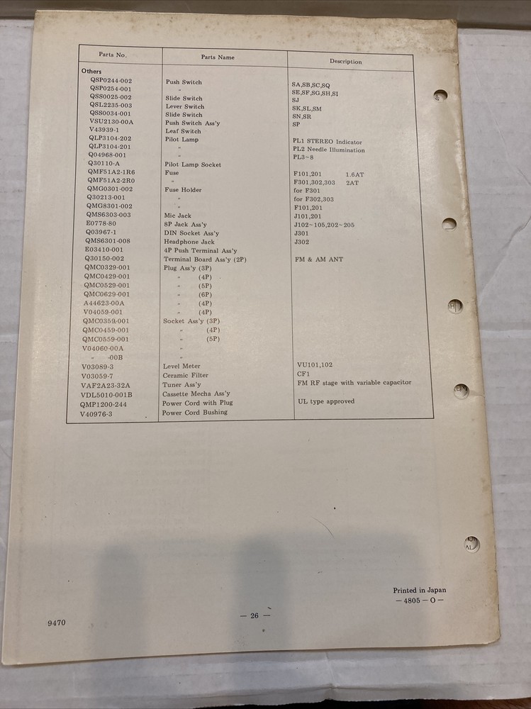 Original JVC Model 9470 Service Manual