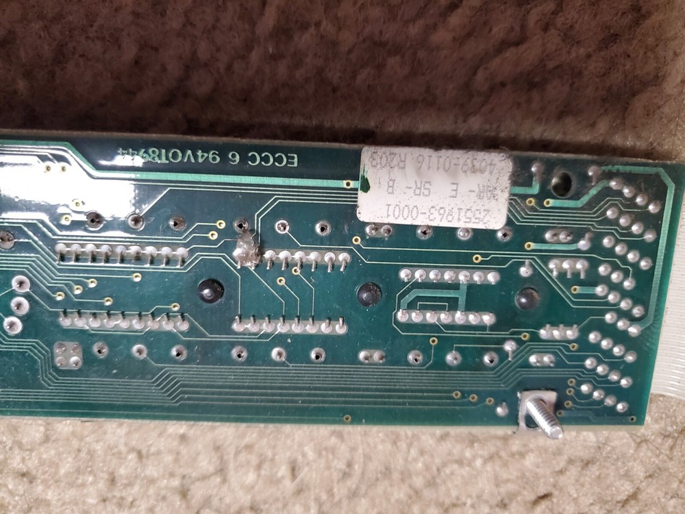 2551963 TI auxiliary control panel graphtec gp2106 plotter 6 button dial board