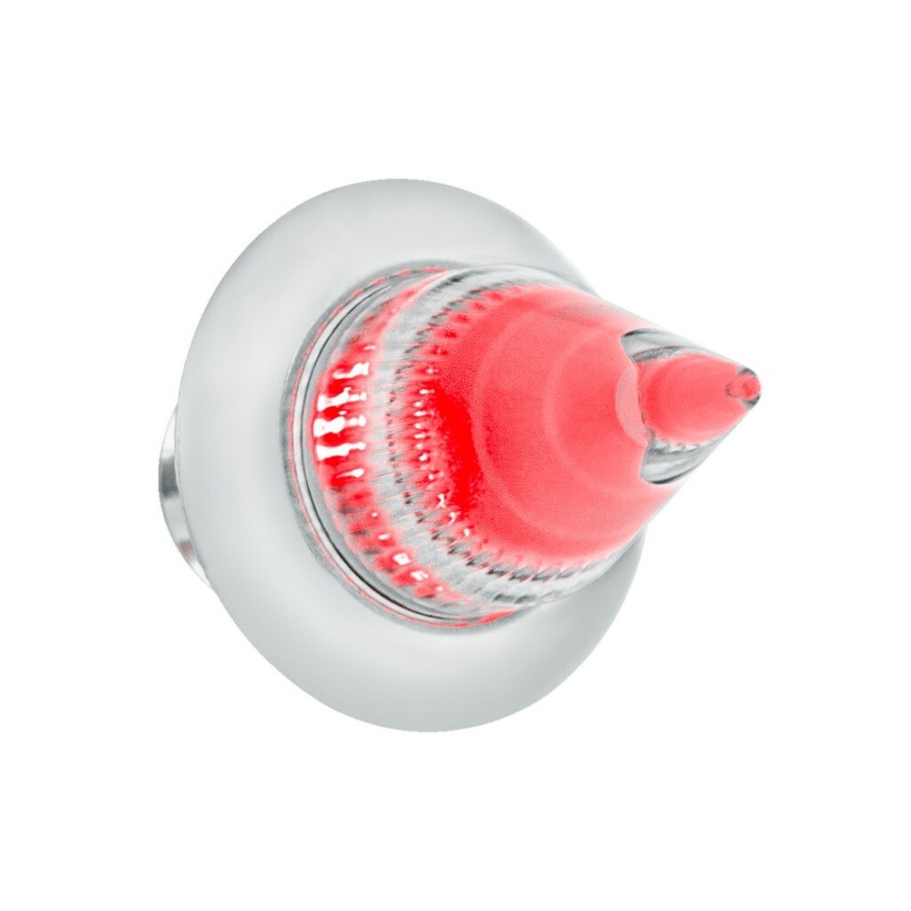 Red LED / Clear Lens Dual Function Mini Spike Light SS Bezel Clearance/Marker