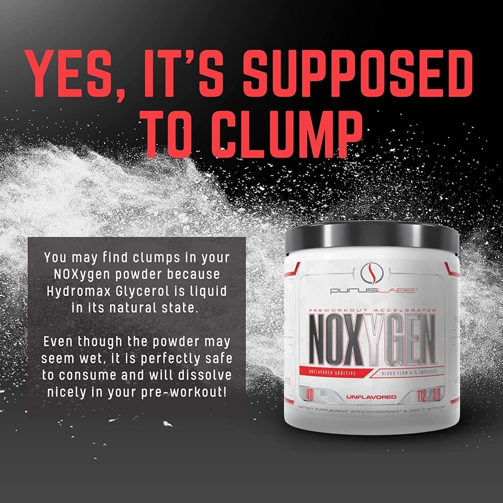 Purus Labs Noxygen - Unflavored Pre-Workout Accelerator, Nitric Oxide Booster