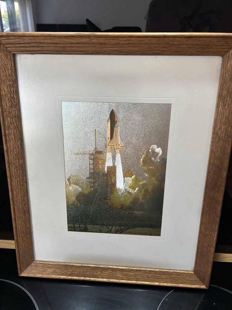 NASA Space Shuttle Launch Framed Print