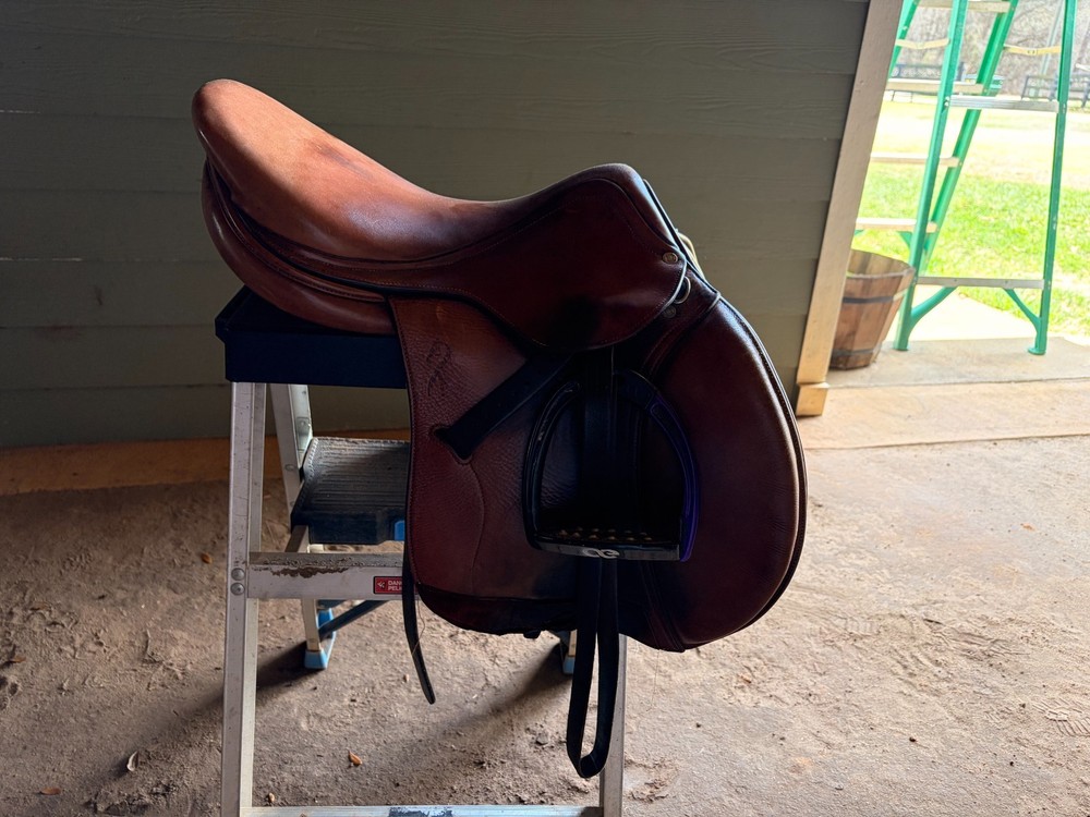 Antares Jump Saddle (estimated 16", used condition)