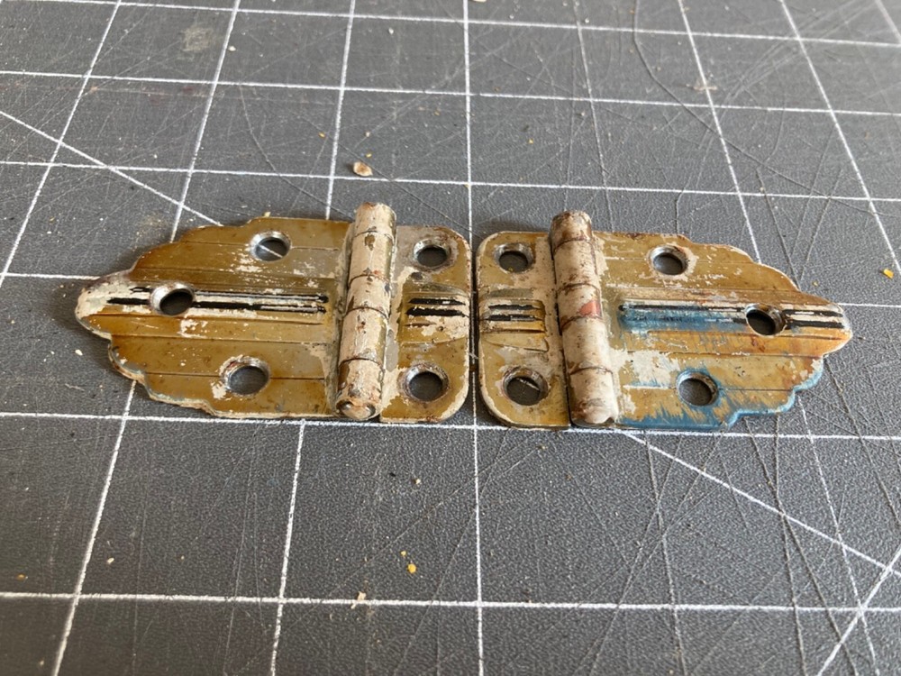 Pair Art Deco Cabinet Hinges