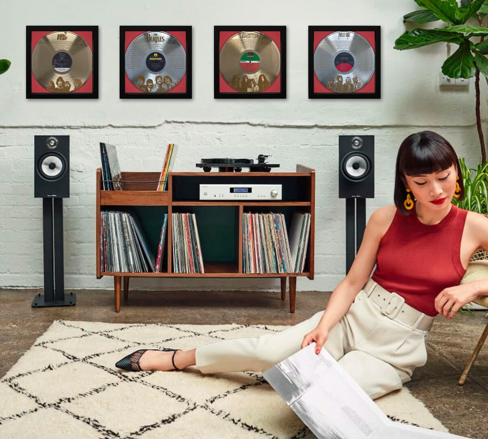 Rick Astley - Never Gonna Give You Up Framed Laser Etched LP Shadowbox