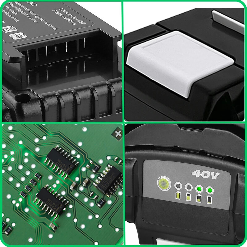 40V 6.0Ah Battery for Ryobi 40 Volt Lithium OP4050 OP40602 OP40261 OP4060 OP4030