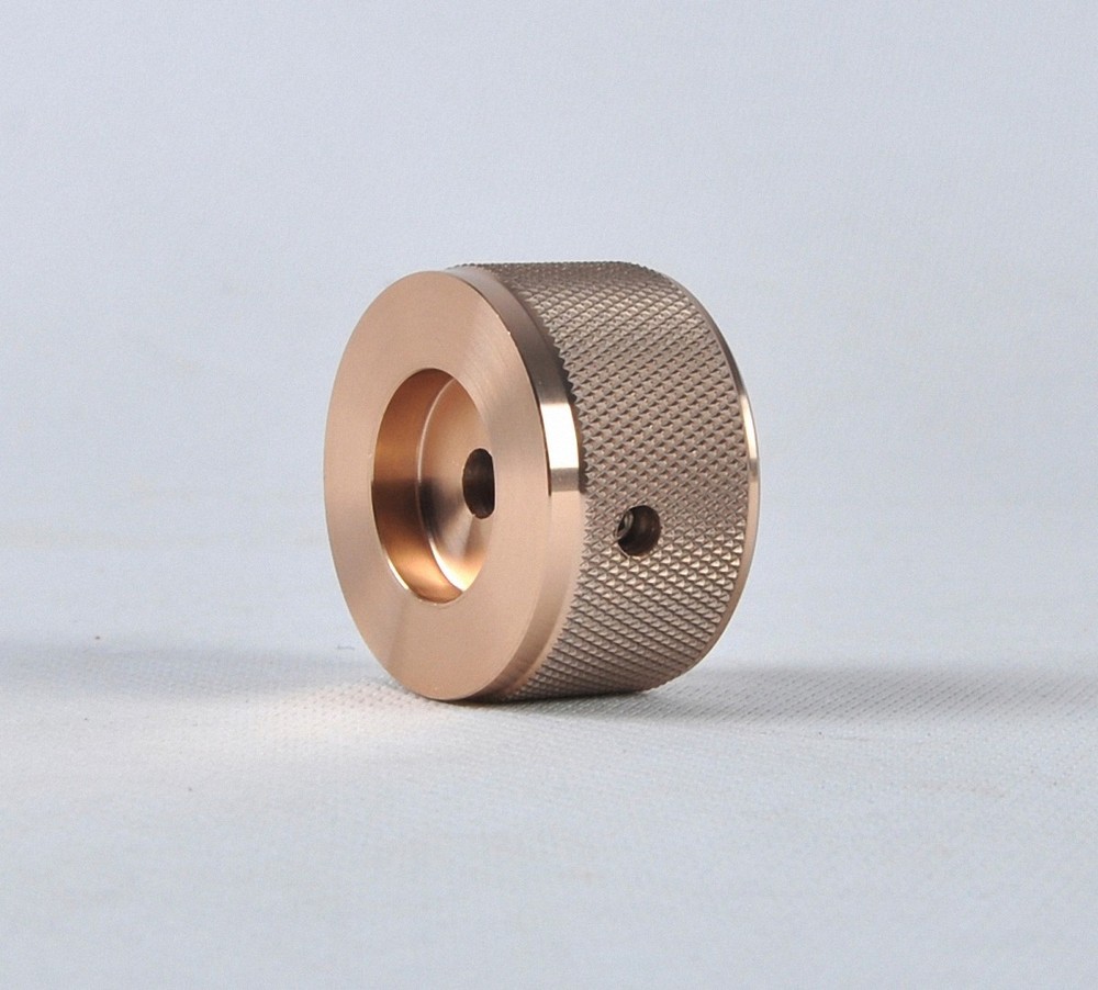 1PC Aluminum knurled silver 38*22 DAC/Amplifier solid volume potentiometer knob