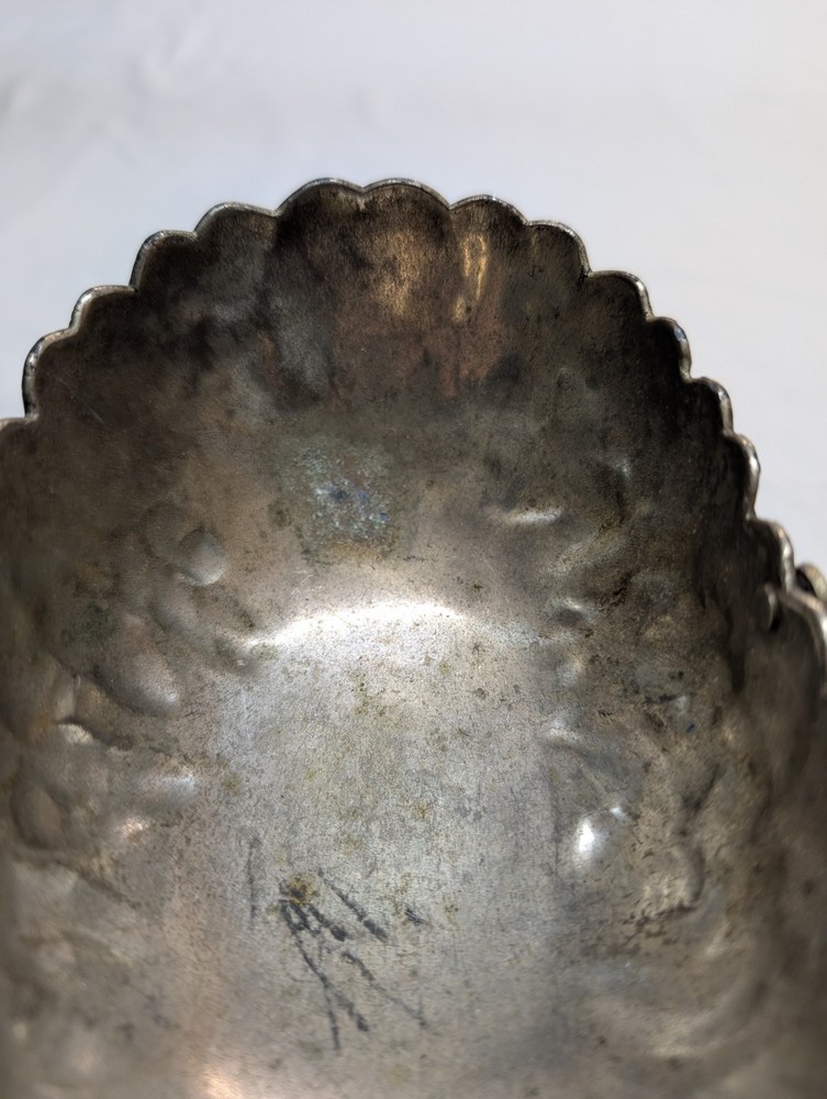 Vintage Daruma Silver Plated Basket/ Bowl/ Candy Dish, Made In Japan