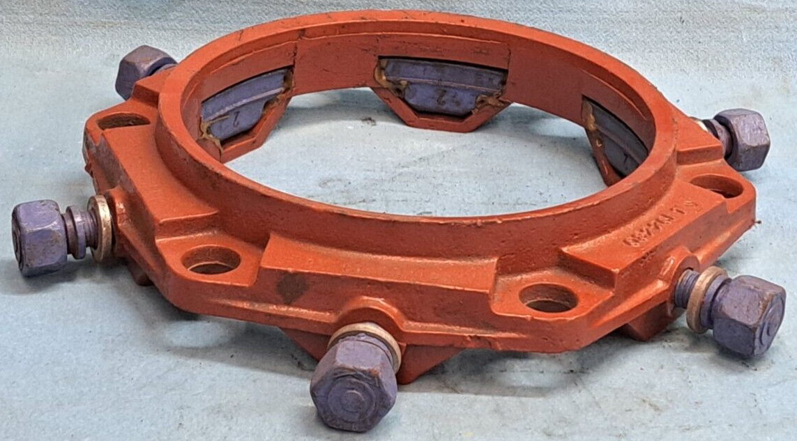 EBAA 8" MEGAFLANGE RESTRAINED FLANGE ADAPTER OD 10" ID 9-1/4" UNI-B-13 08226E1