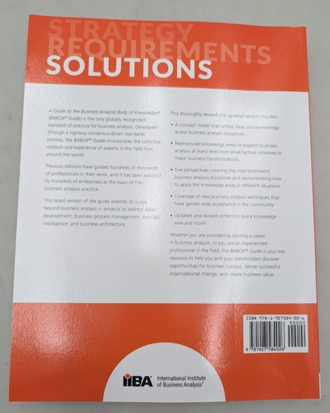 BABOK v3 2015 paperback