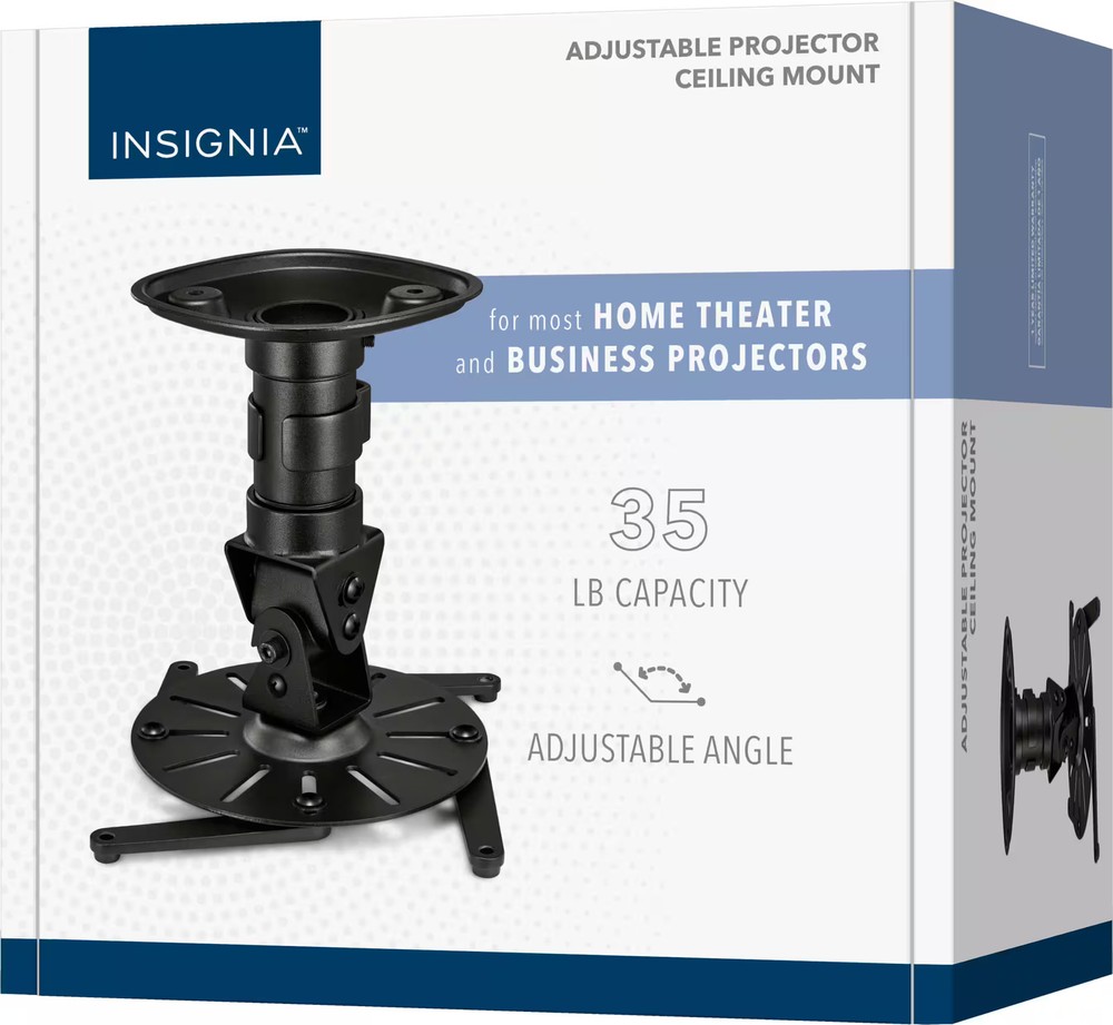 Insignia- Universal Projector Ceiling Mount - Black