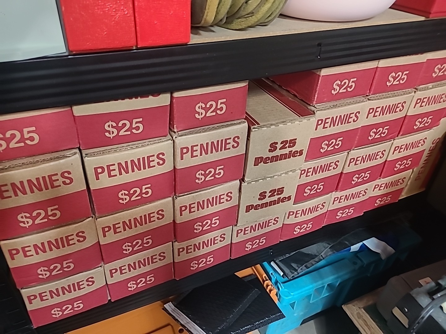 Full SEALED Box Of 2500 Pennies Unseached Copper, 2025, Wheat, FREE SHIPPING