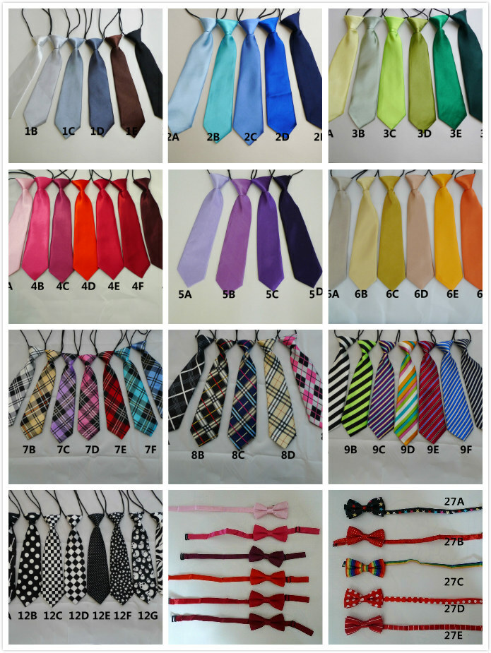 Girls/Boys Fashion Elastic Neck Tie & Bow Tie Toddlers Children Kids