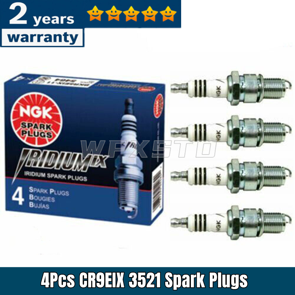 4Pcs NGK CR9EIX Iridium IX Spark Plug For SUZUKI GSXR Motorcycle Tune Up 3521