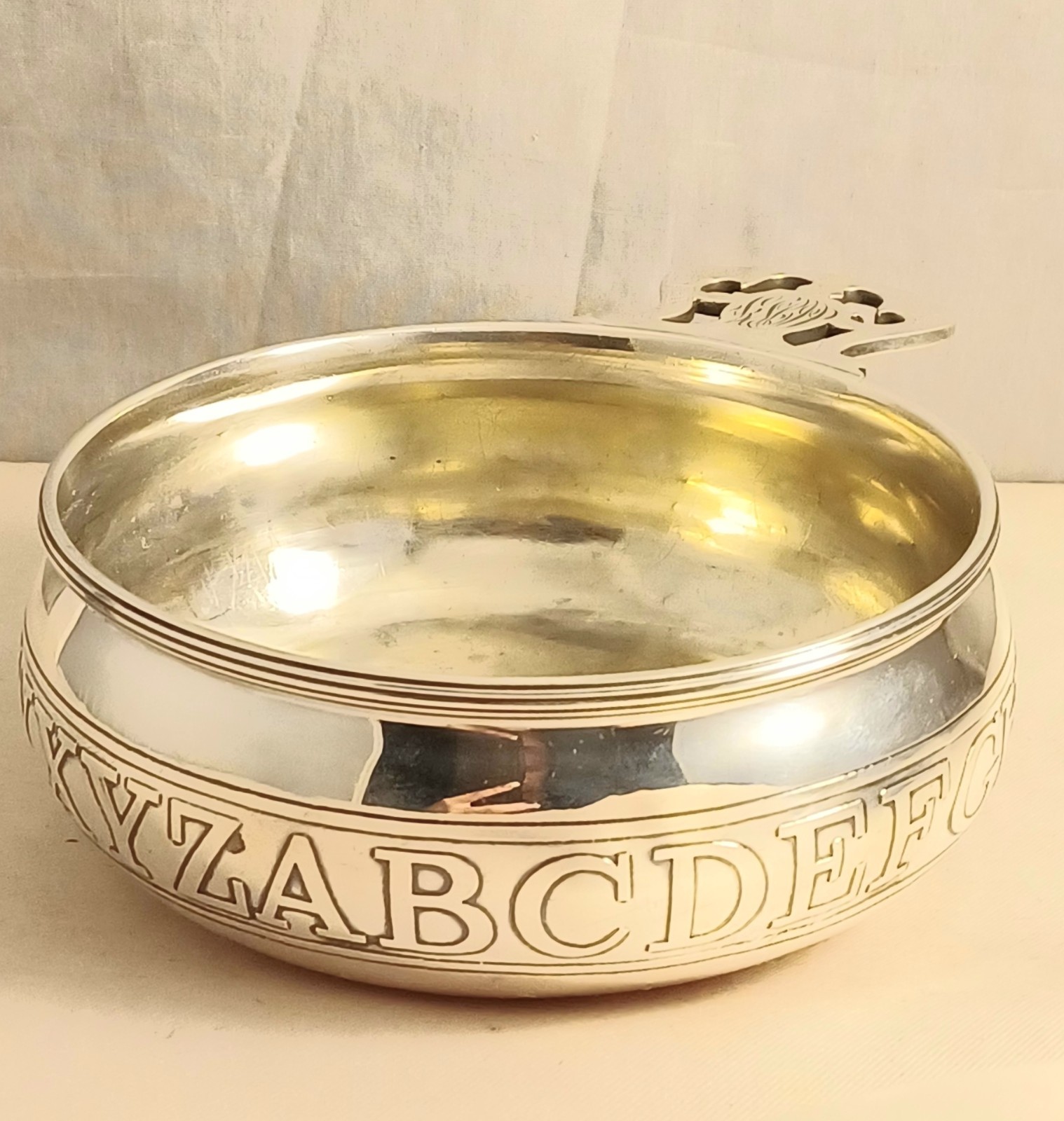 Vintage Reed & Barton Sterling ABC Alphabet Baby Porringer