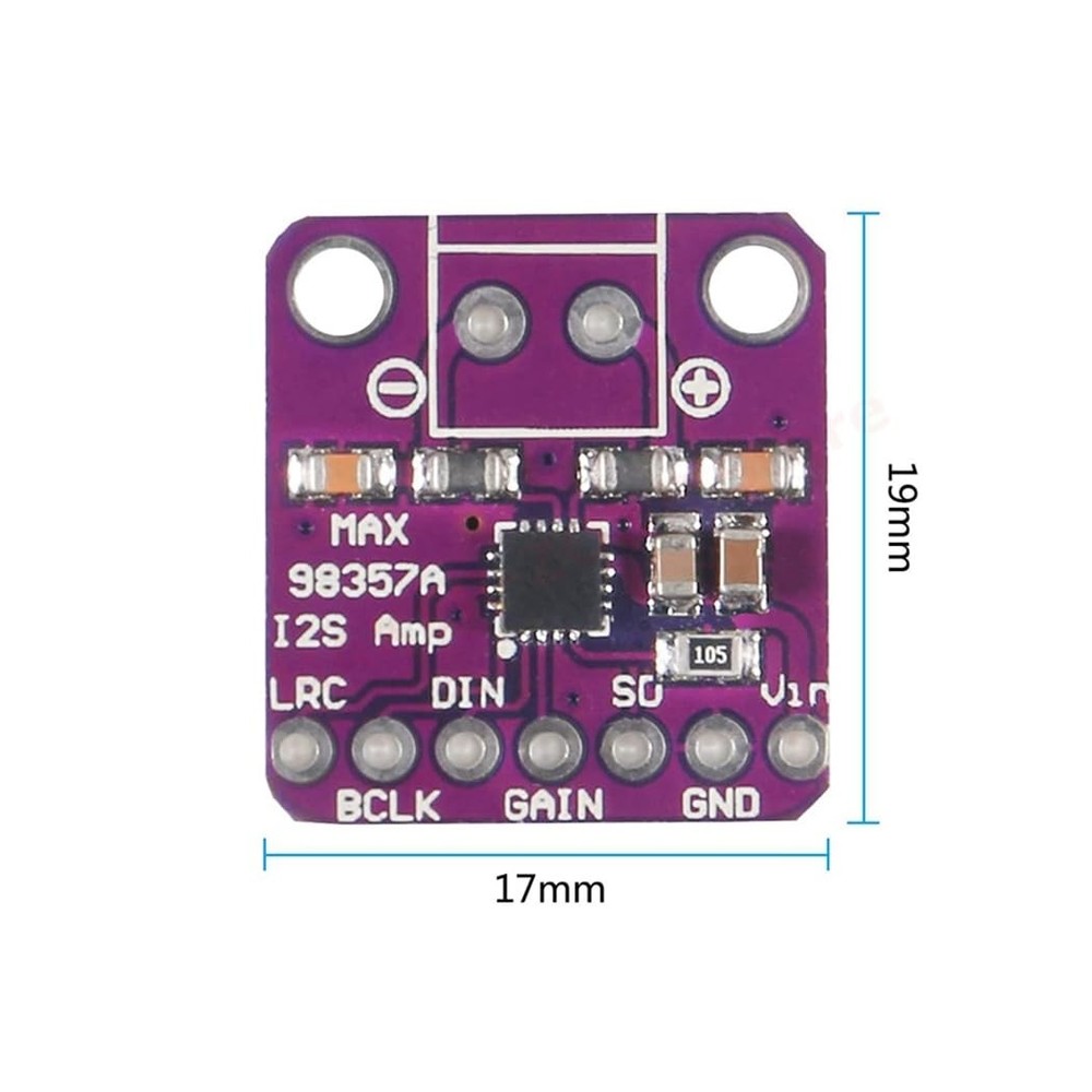 HiLetgo 3pcs MAX98357 I2S 3W Audio Amplifier Board DAC Decoder Breakout...