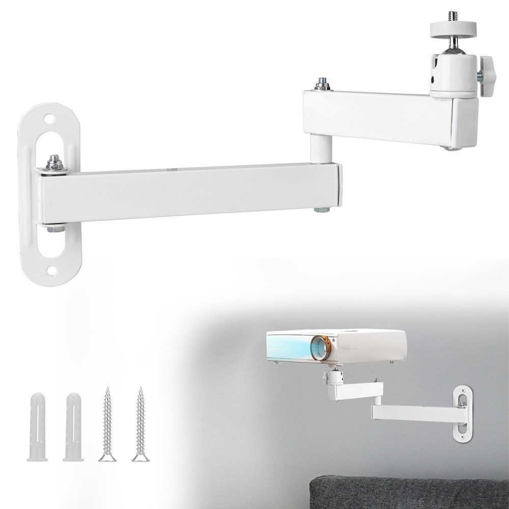 Universal Ceiling Wall Projector Mount 360° Adjustable Foldable Arm Bracket