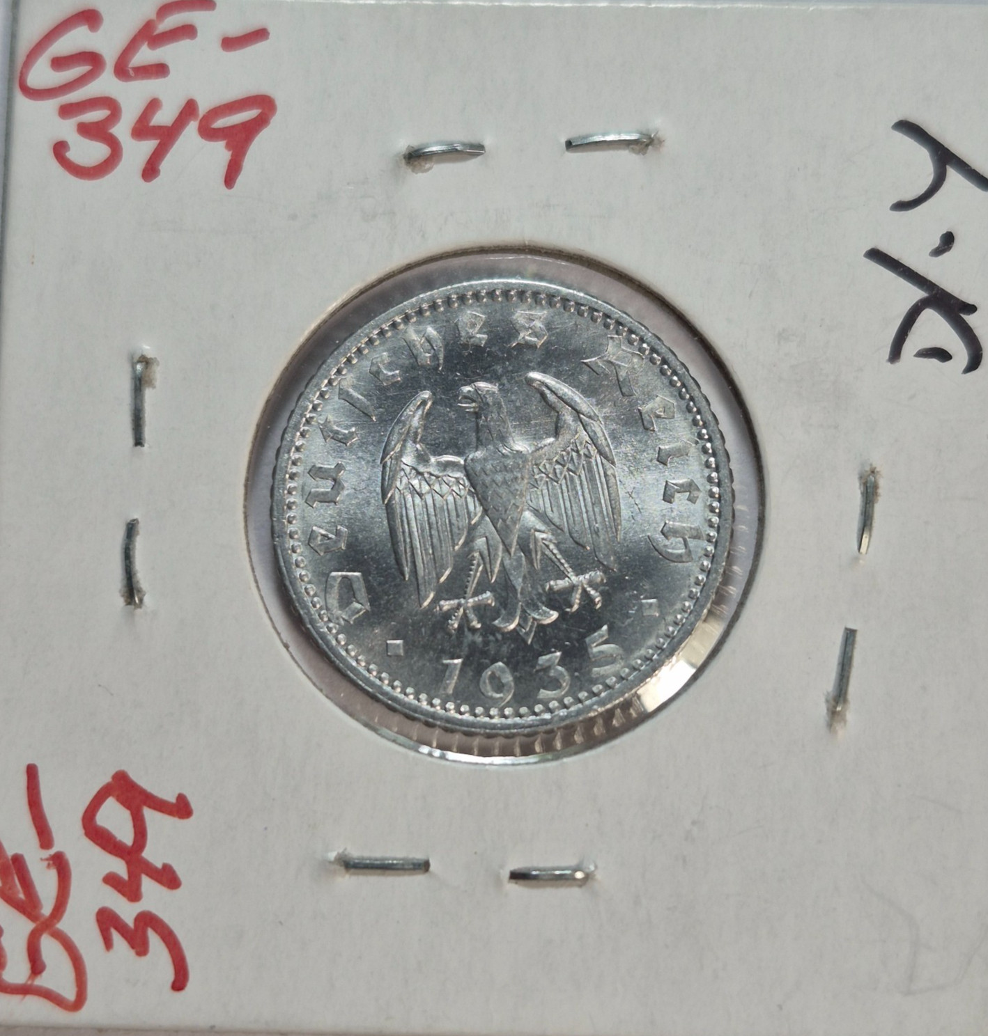 1935 A Germany 50 Reichspfennig - Nice Coin -B96