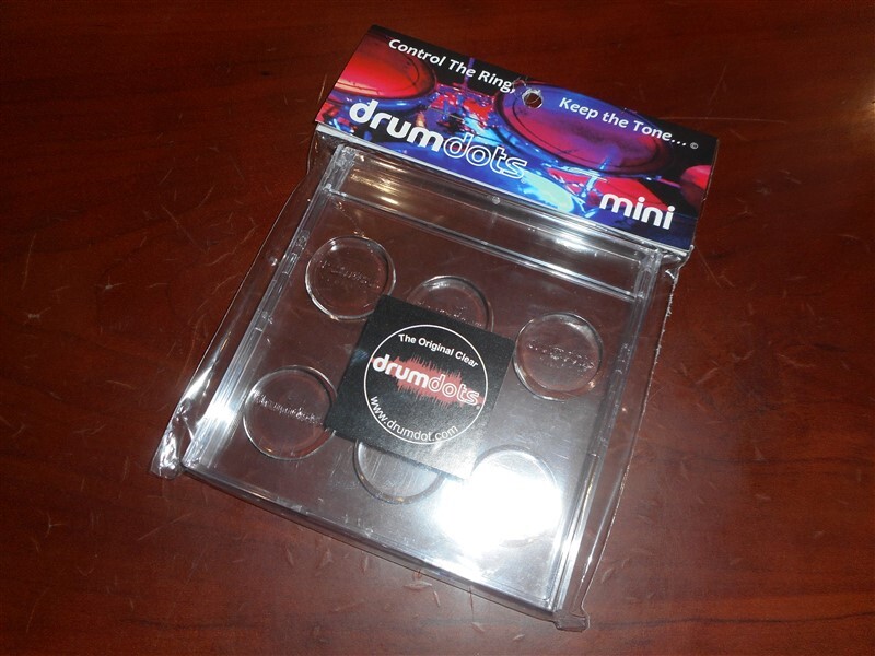 NEW - Drumdots Mini Drum Damper Clear Drum Gel 6-Pack Over-Ring Control Dots