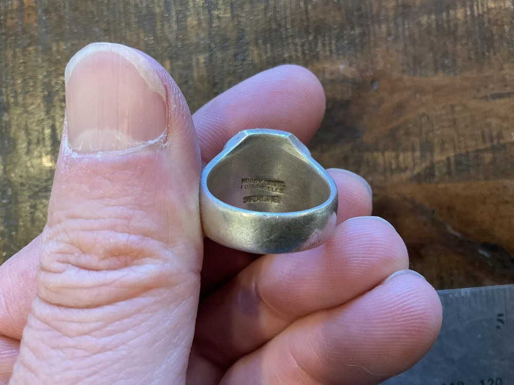 ORIGINAL RARE WWII US 3RD DIVISION STERLING RING