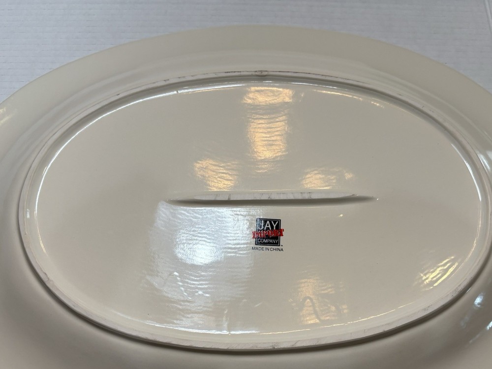 Hand Painted Ceramic Server By jay imports