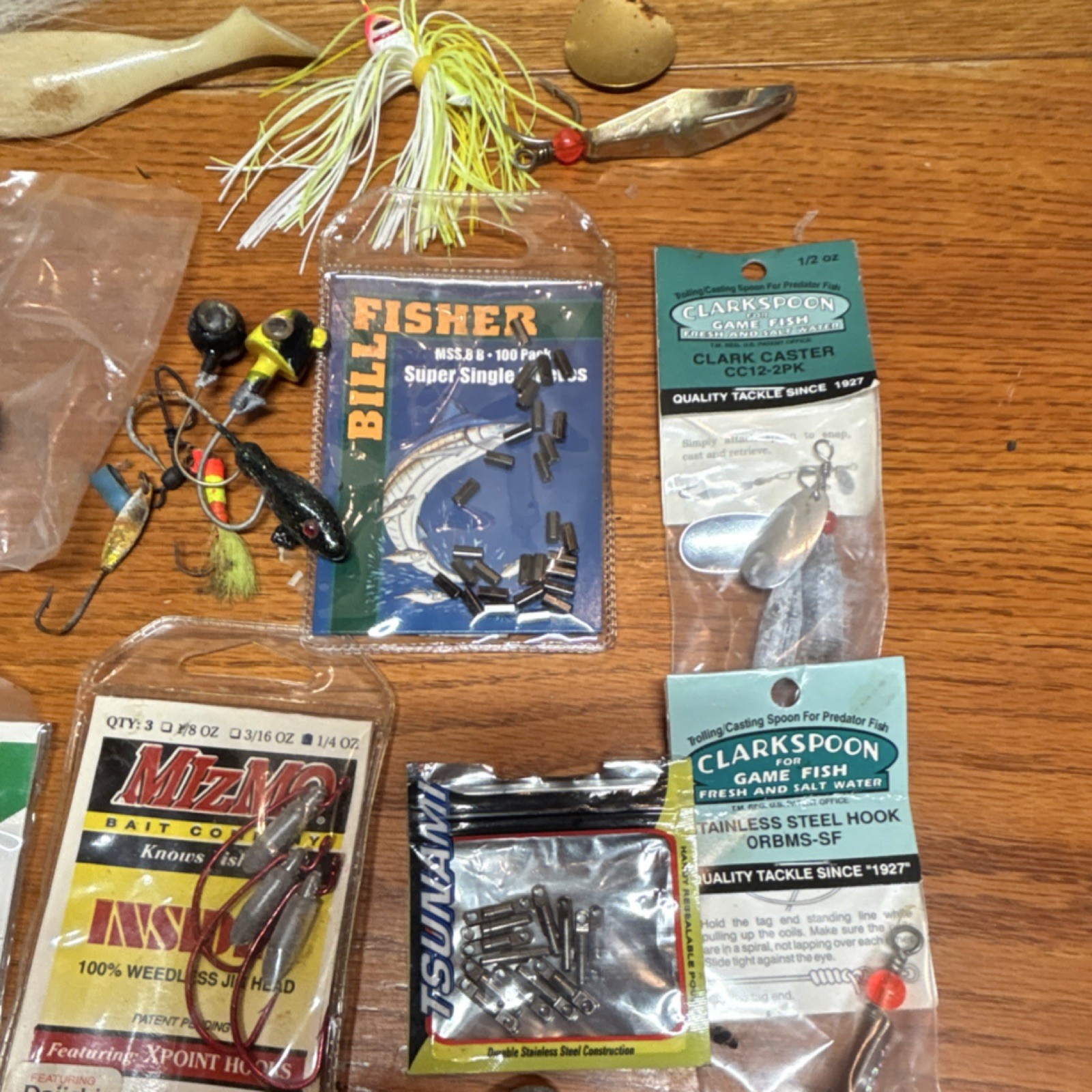 Sea Striker, Tsunami, Owner, Clarkspoon Jig, Soft Plastics, Spinner Mixed Lot #4