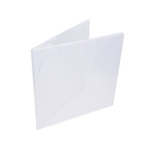 5.2mm Durable CD Case, Slim Single Disc Clear PP Poly Plastic Cases, 25 pack.