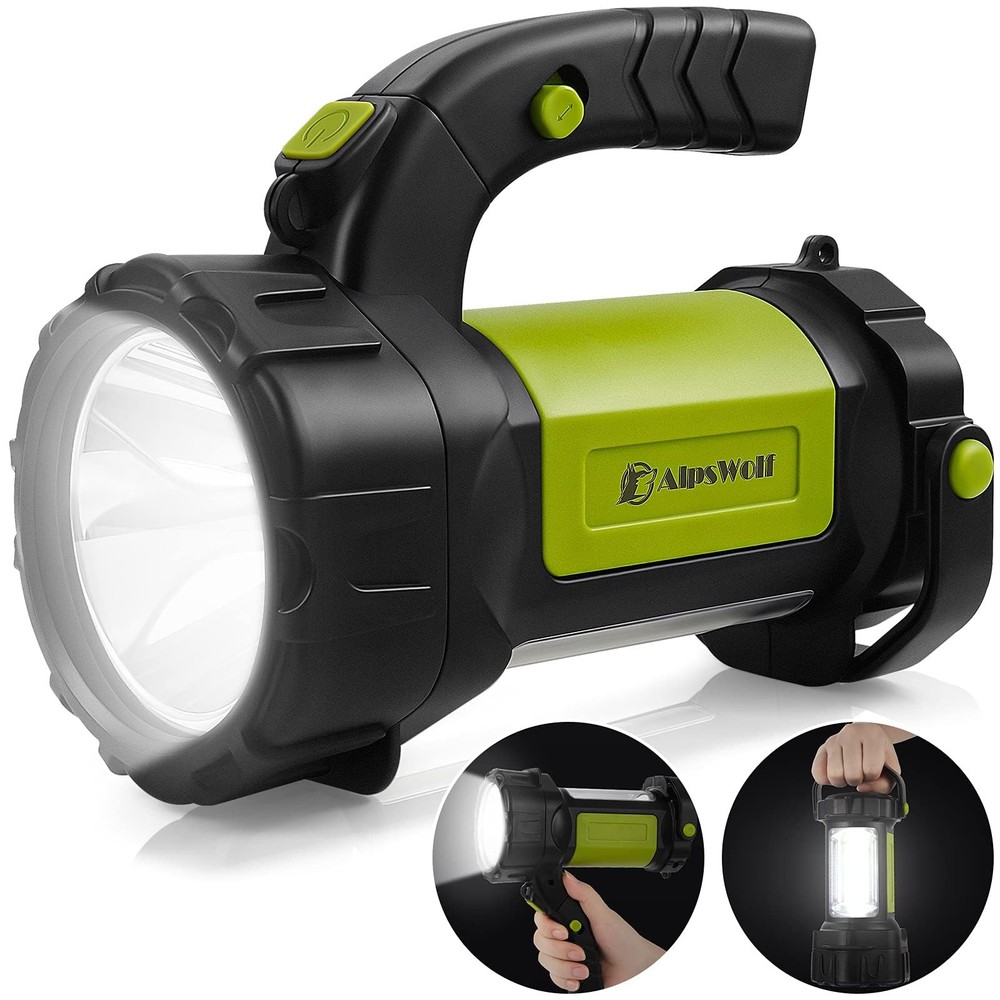 AlpsWolf Camping Lantern Rechargeable, LED Flashlight ‎Green-1pack, Green