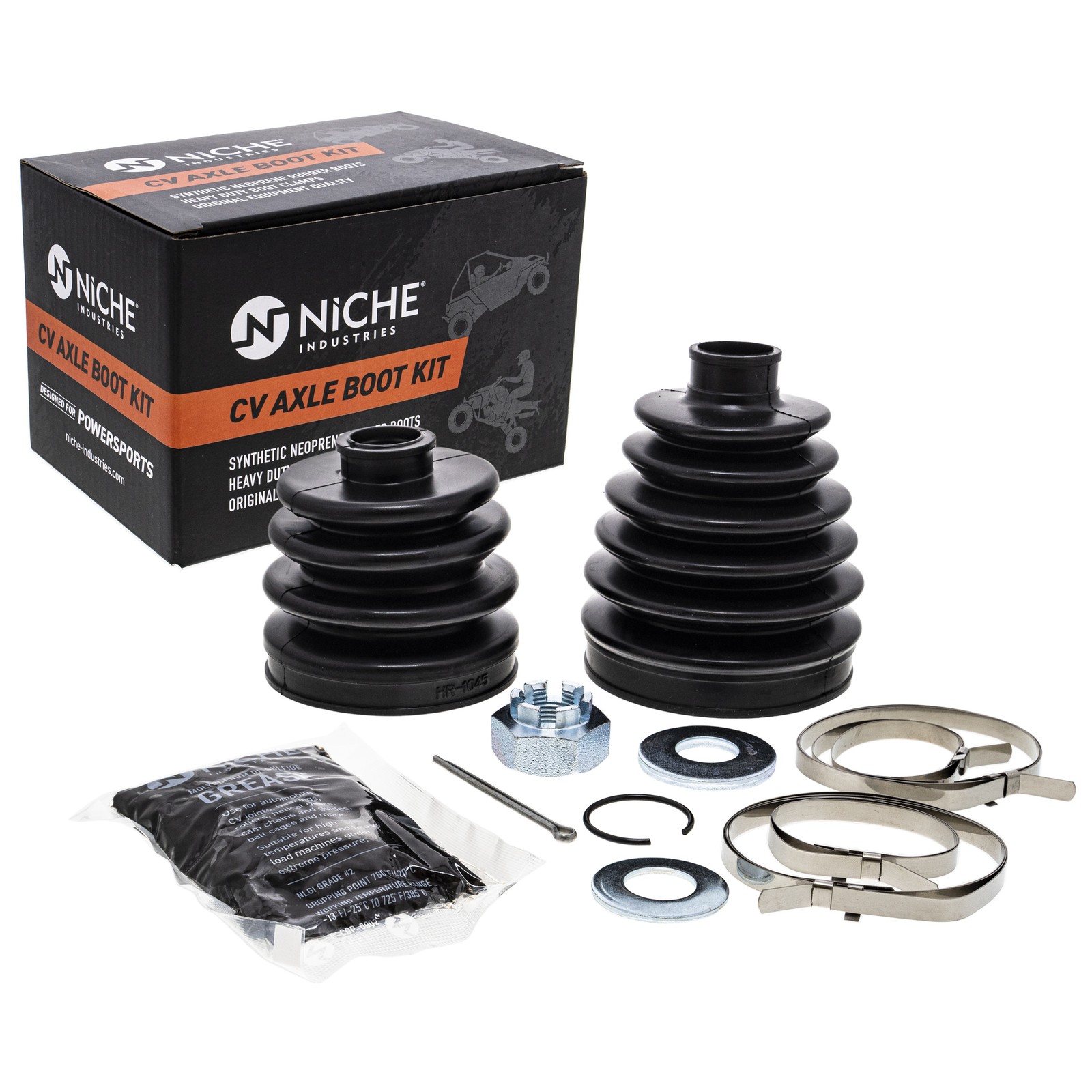 NICHE Front Rear CV Axle Boot Kit for Polaris 3235776 3235778 RZR XP 1000 RS1