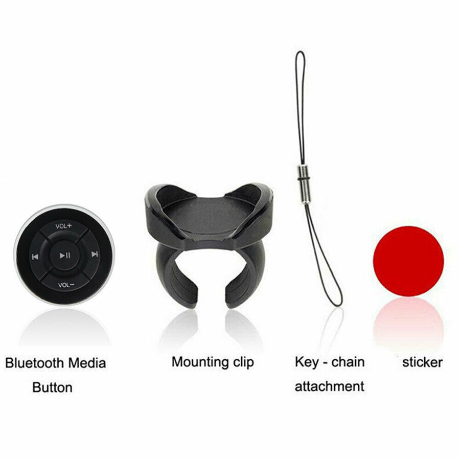 Car Truck Steering Wheel Wireless Bluetooth Media Button Music Remote Control