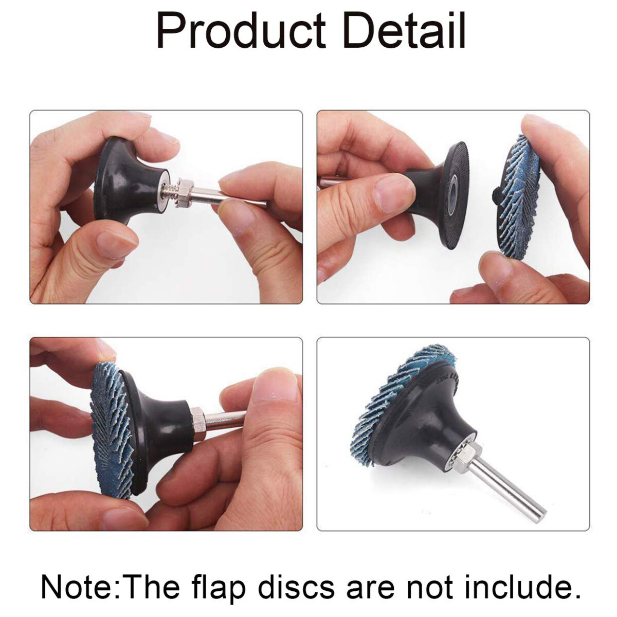 2 Pack 2 inch Sanding Disc Holder Roll Lock Rotary Pad Holder Mandrel 1/4" Shank