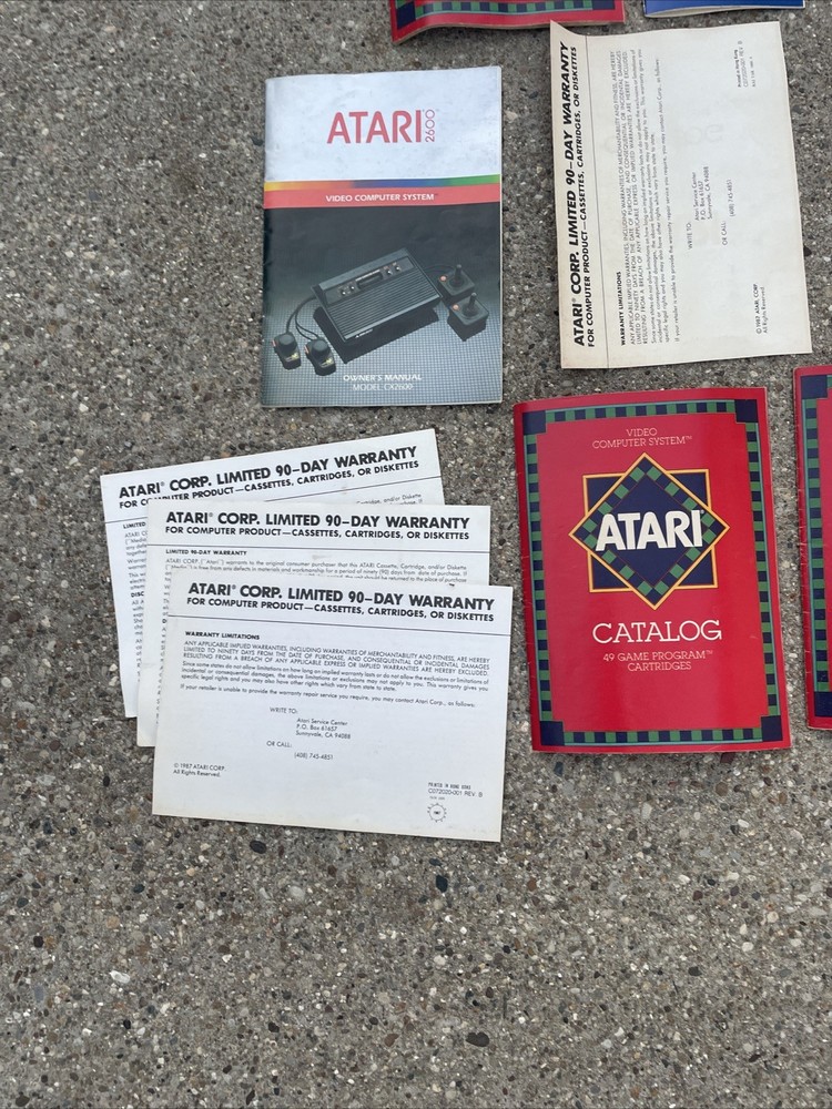 Atari Manual Lot