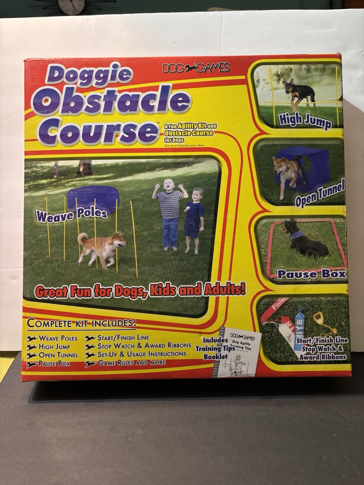 Kyjen Dog Games Doggie Obstacle Course Agility Training Equipment Fun Train Pole