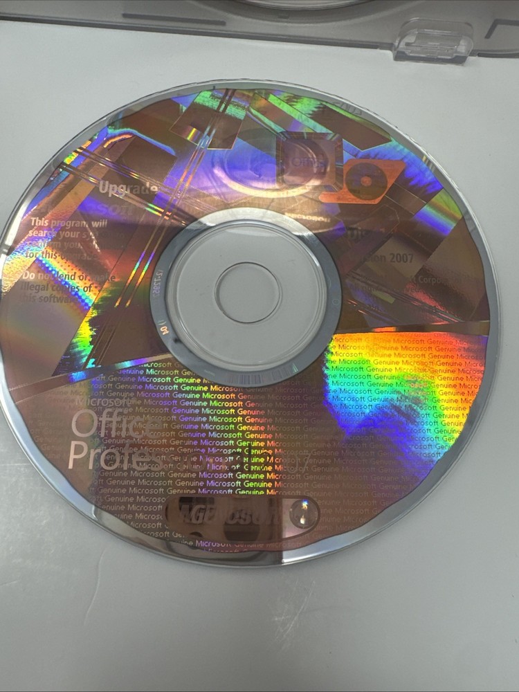 Microsoft Office Professional 2007 Upgrade Complete Windows Software w/Key