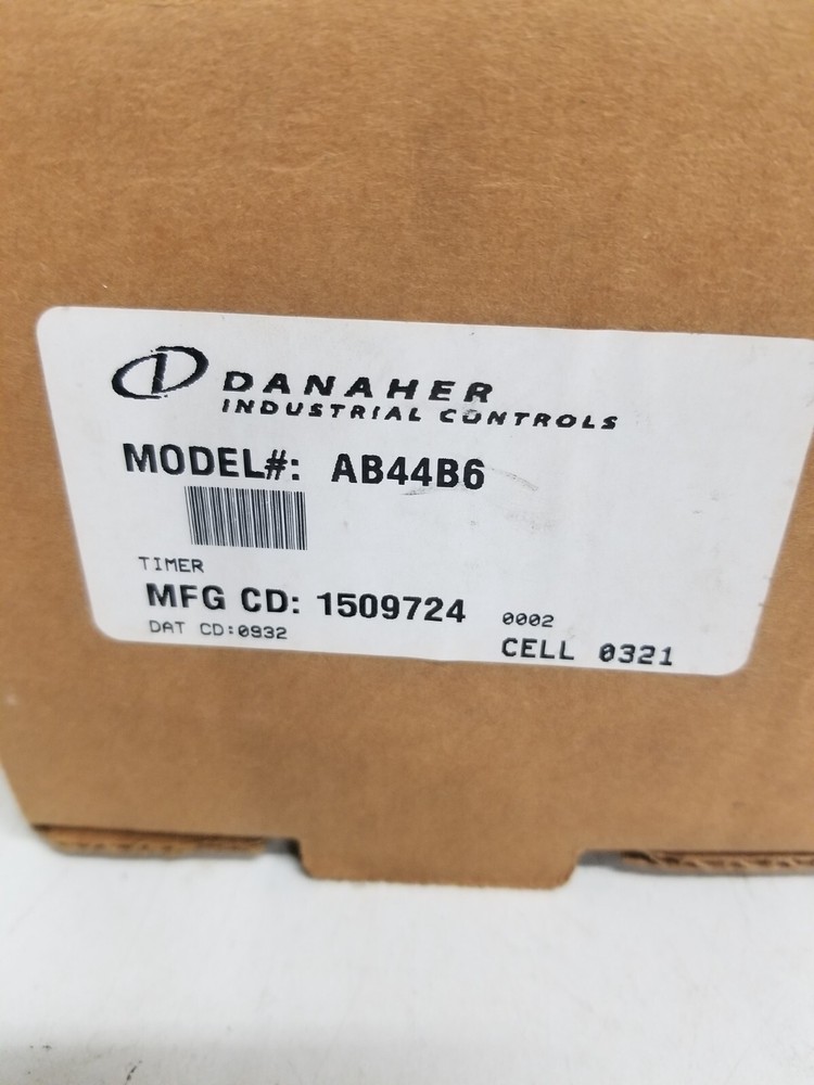 Danaher AB44B6 Timer Manual-Set 240v-ac
