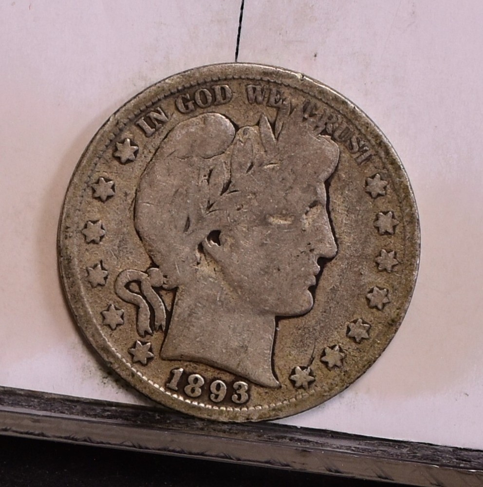 1893-S Barber Half Dollar- VG (#58231-L)