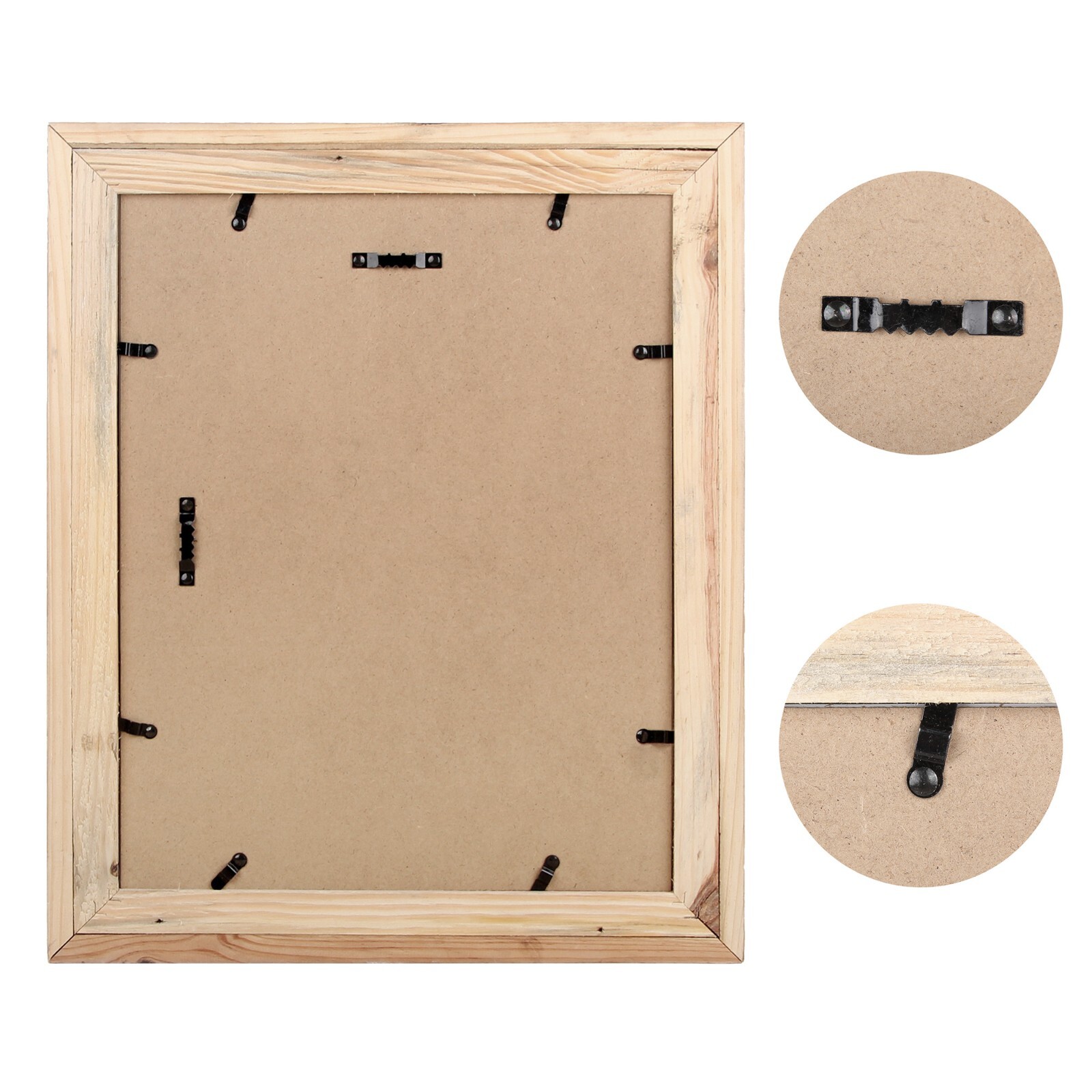 Rustic Barnwood Picture Frames - Natural Reclaimed Wood, 1 3/4" Frame Width