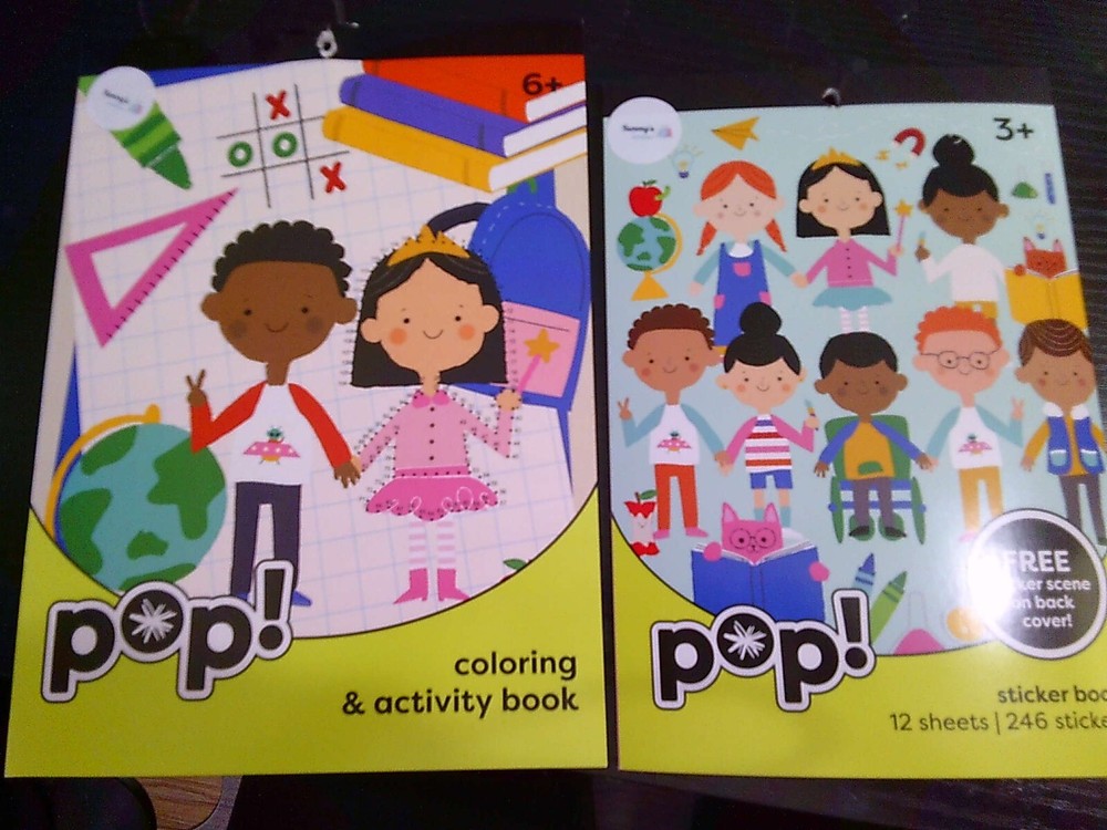 NEW POP! DIFFERENT PEOPLE coloring & activity book with extra stickers