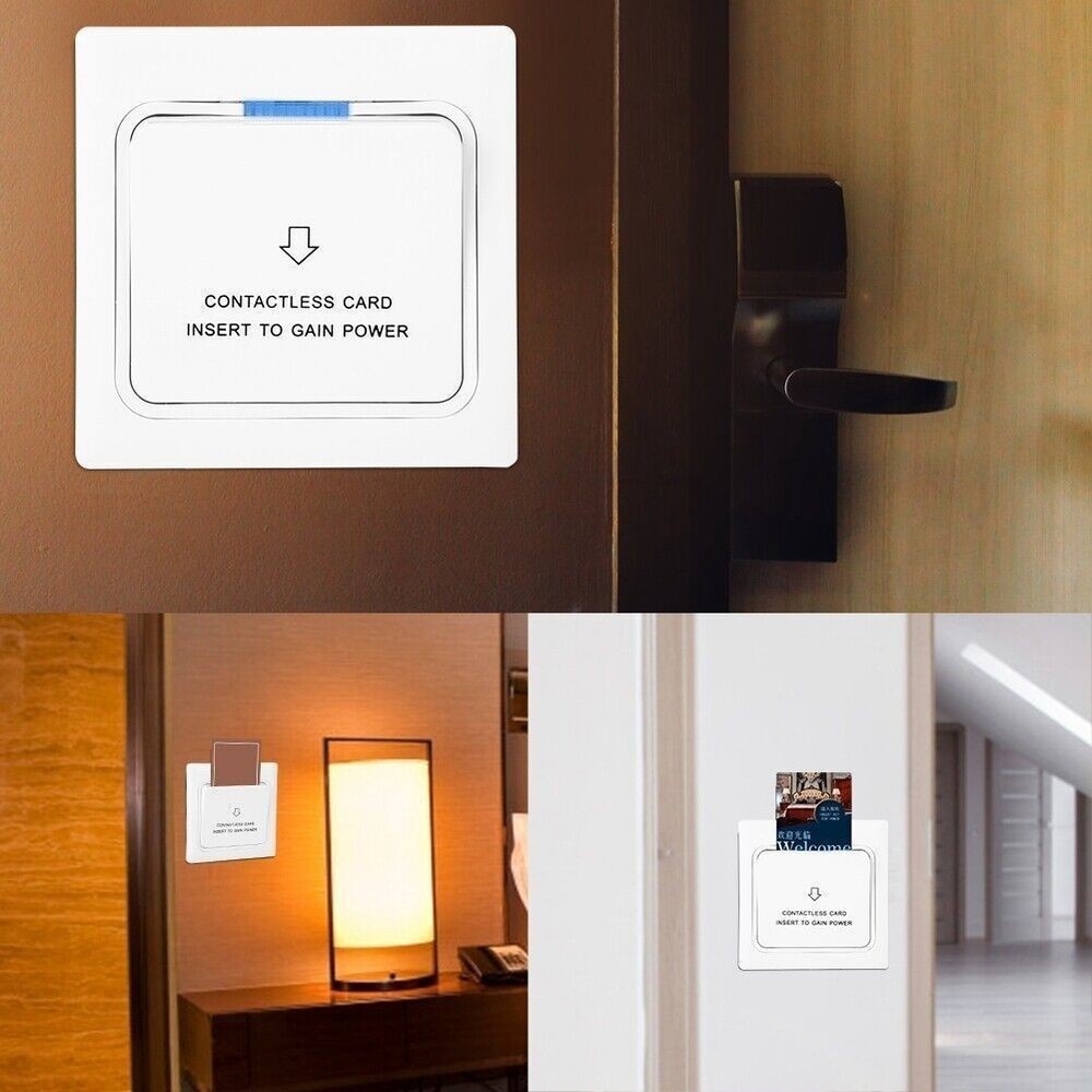 Power Key Card Sensor Electricity Recognition Switch Panel for Hotel Energy