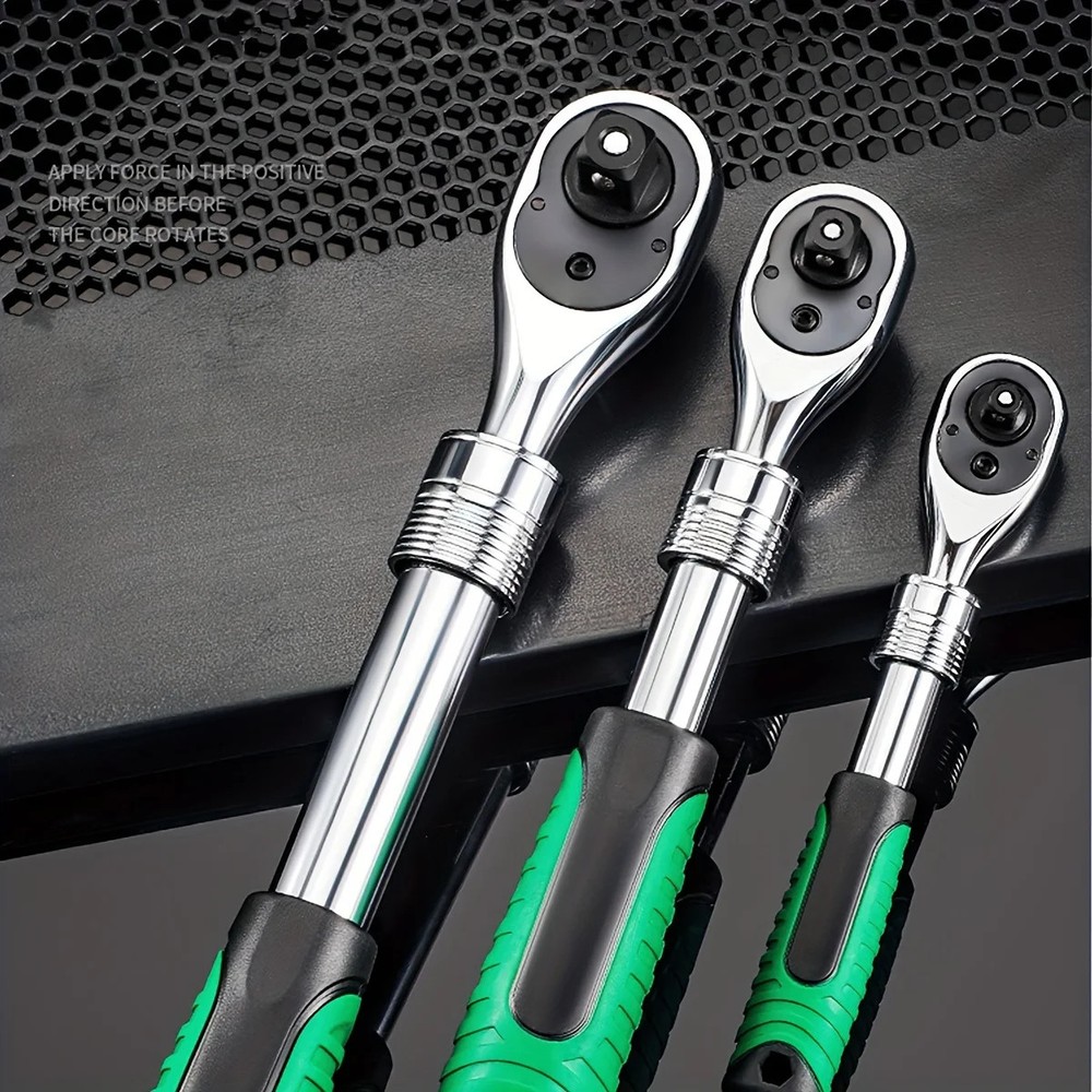 Extendable Socket Ratchet Wrench Set 72 Tooth Quick Release Tool