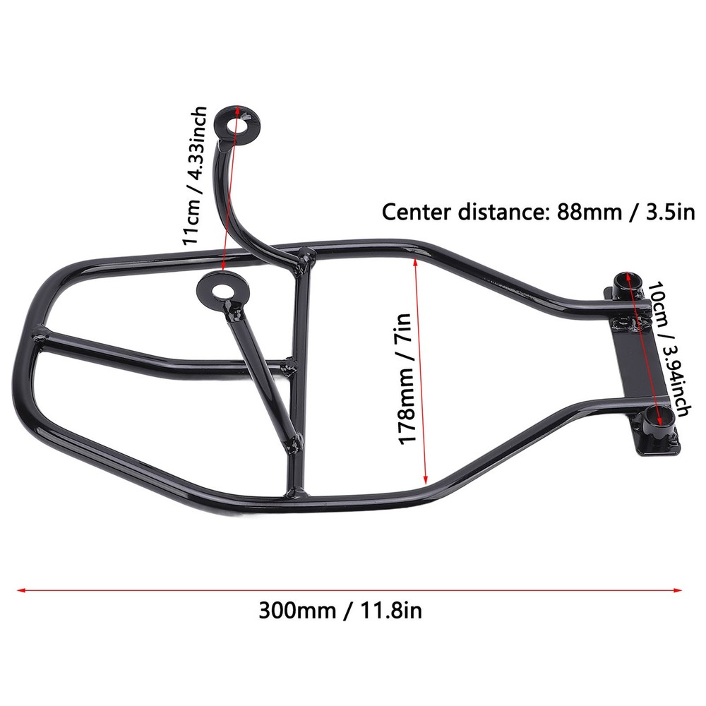 Motorcycle Lower Engine Guard Solid Iron Construction Lower Highway Crash B GVMP