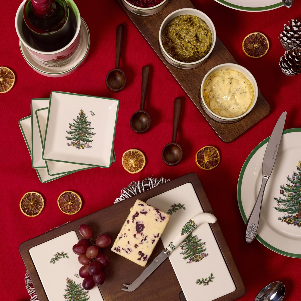 Spode Christmas Tree 7-Piece Condiment Set