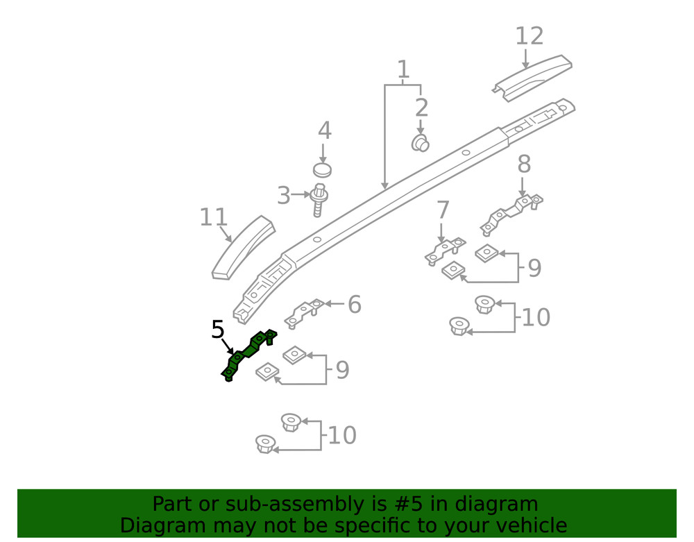 Genuine Mitsubishi Mount Bracket 5290D424