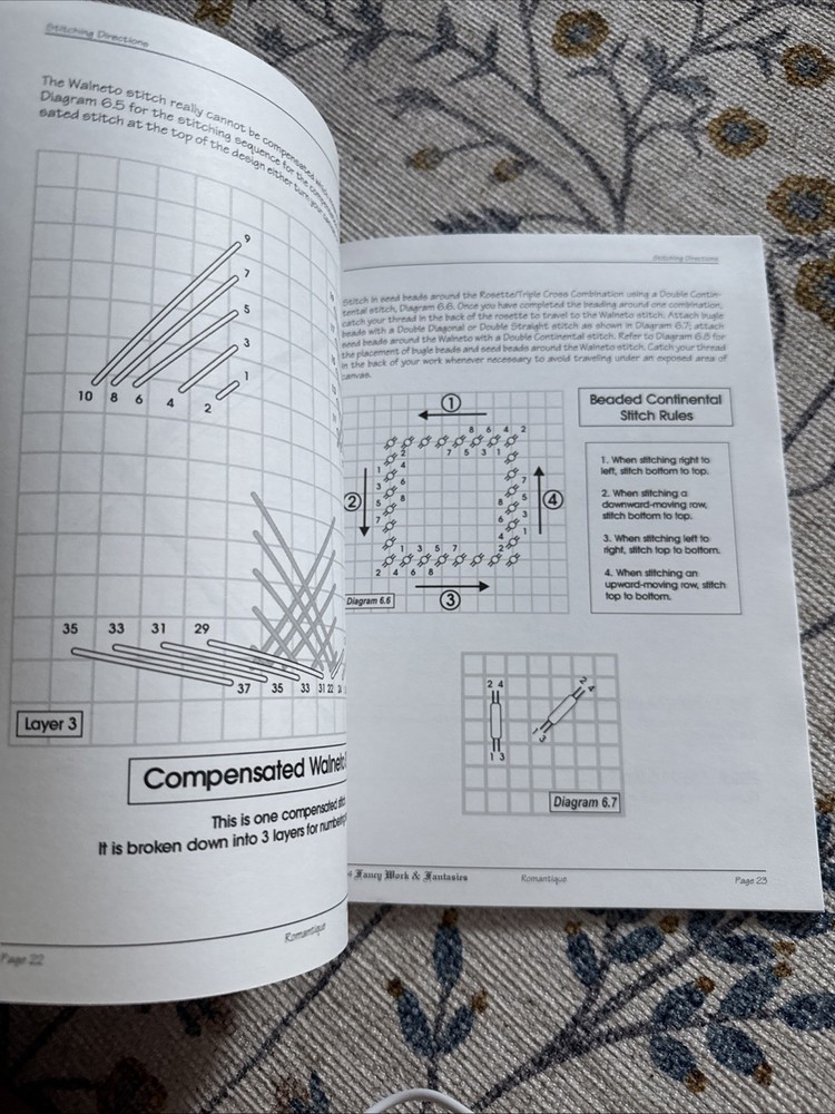 Fancy Work & Fantasies Needlepoint Pattern Book Main Graph