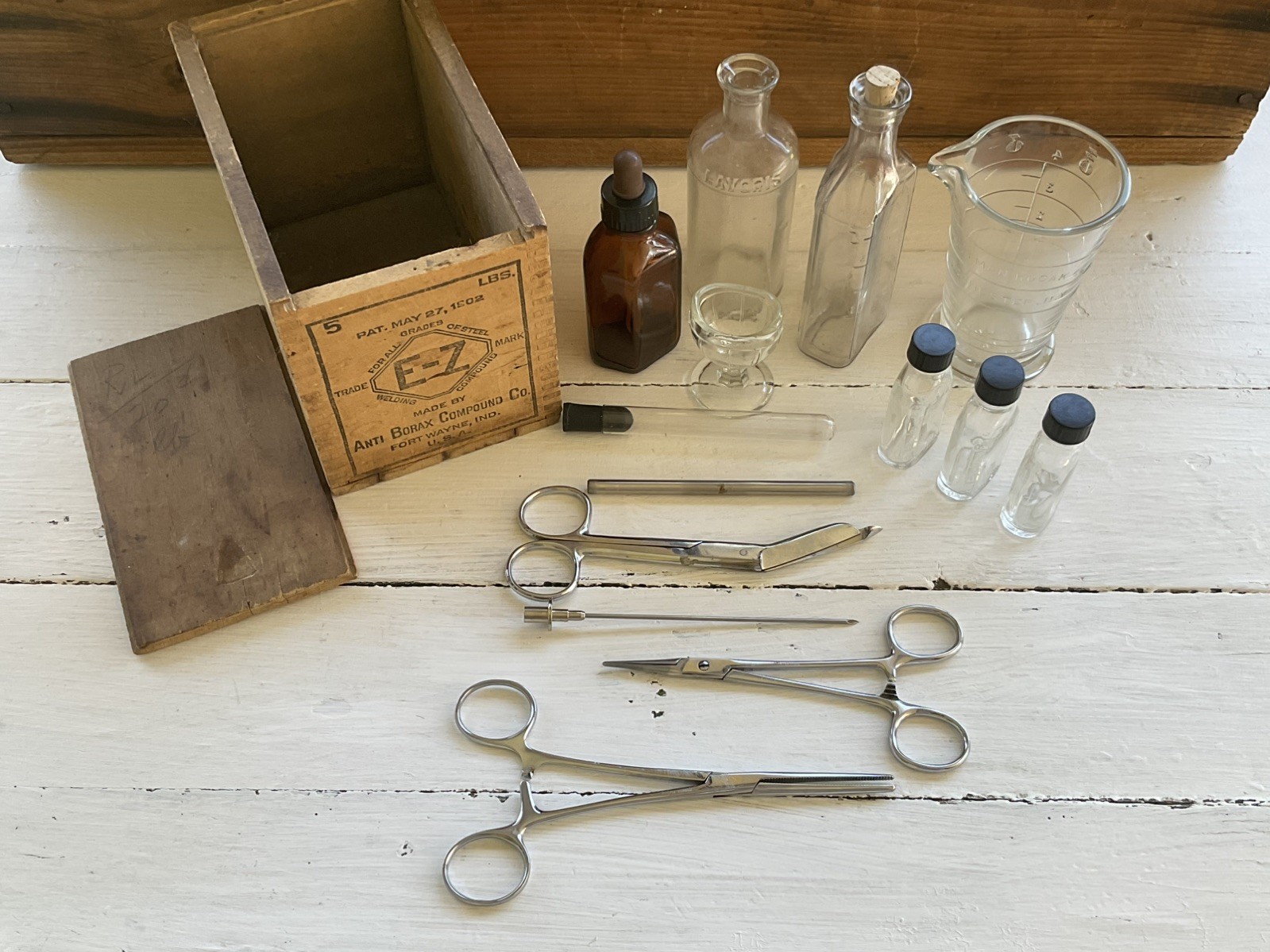 Antique LOT medical Apothecary Surgical Instrument Wendt Bristol GERMAN Chrome