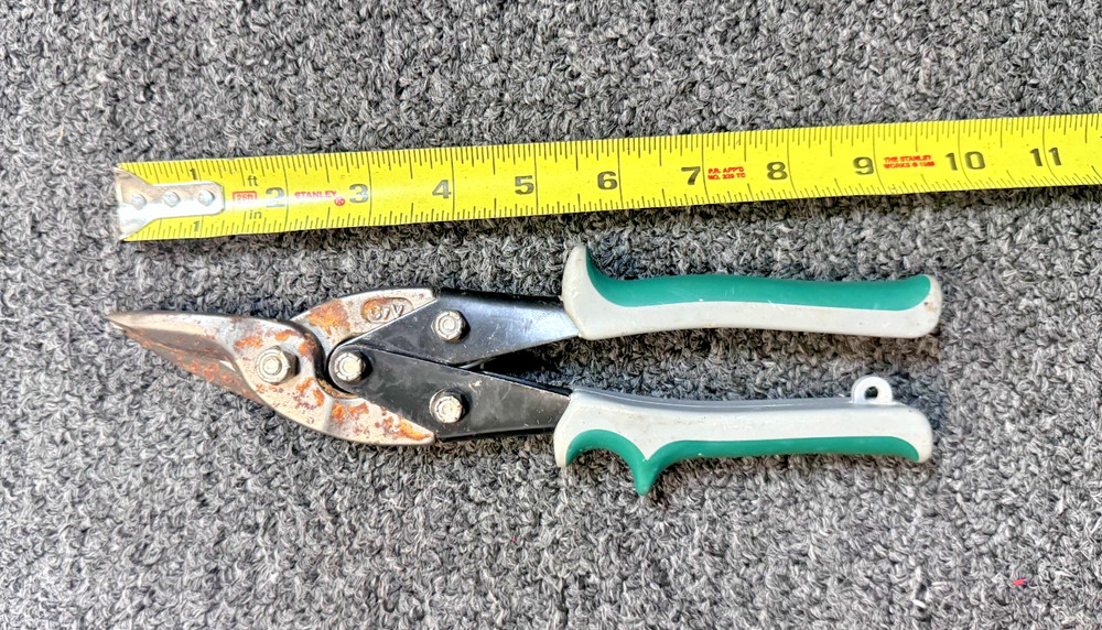 WORKFORCE Aviation Snip Right Cut Offset Tin Cutting Shears