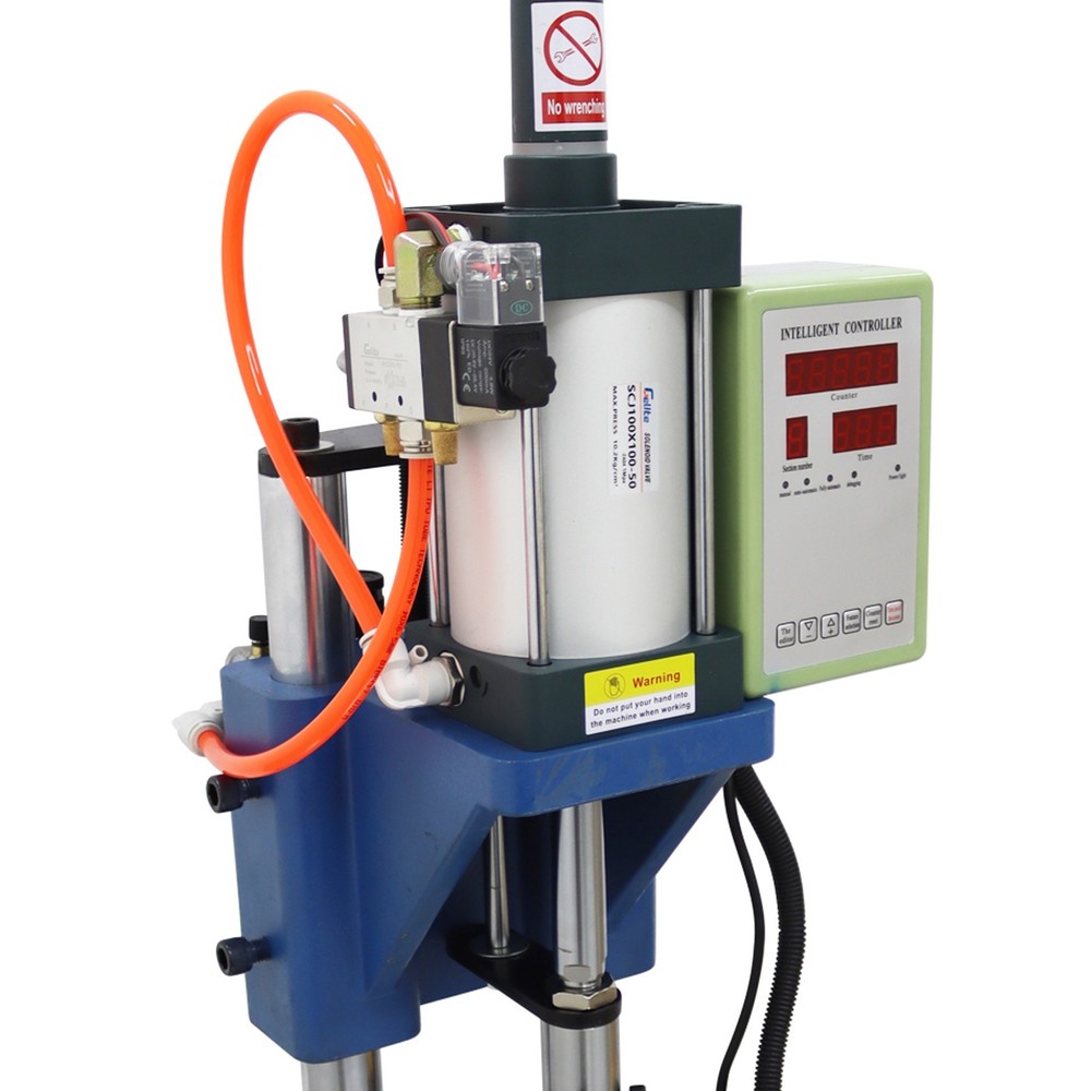 Double-column Pneumatic Punch Press Machine with Controller 1102lb/500kg 110V