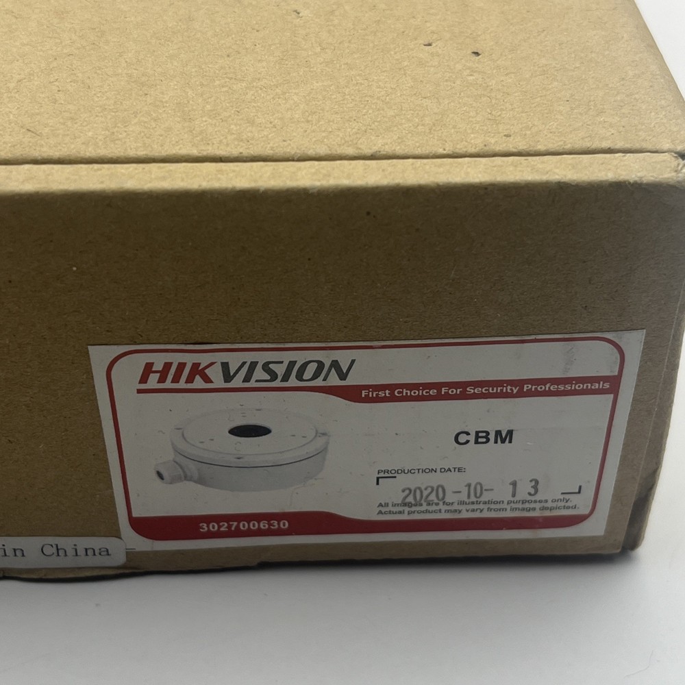 HikVision Conduit Base Bracket for Camera White CCTV Medium CBM 302700630