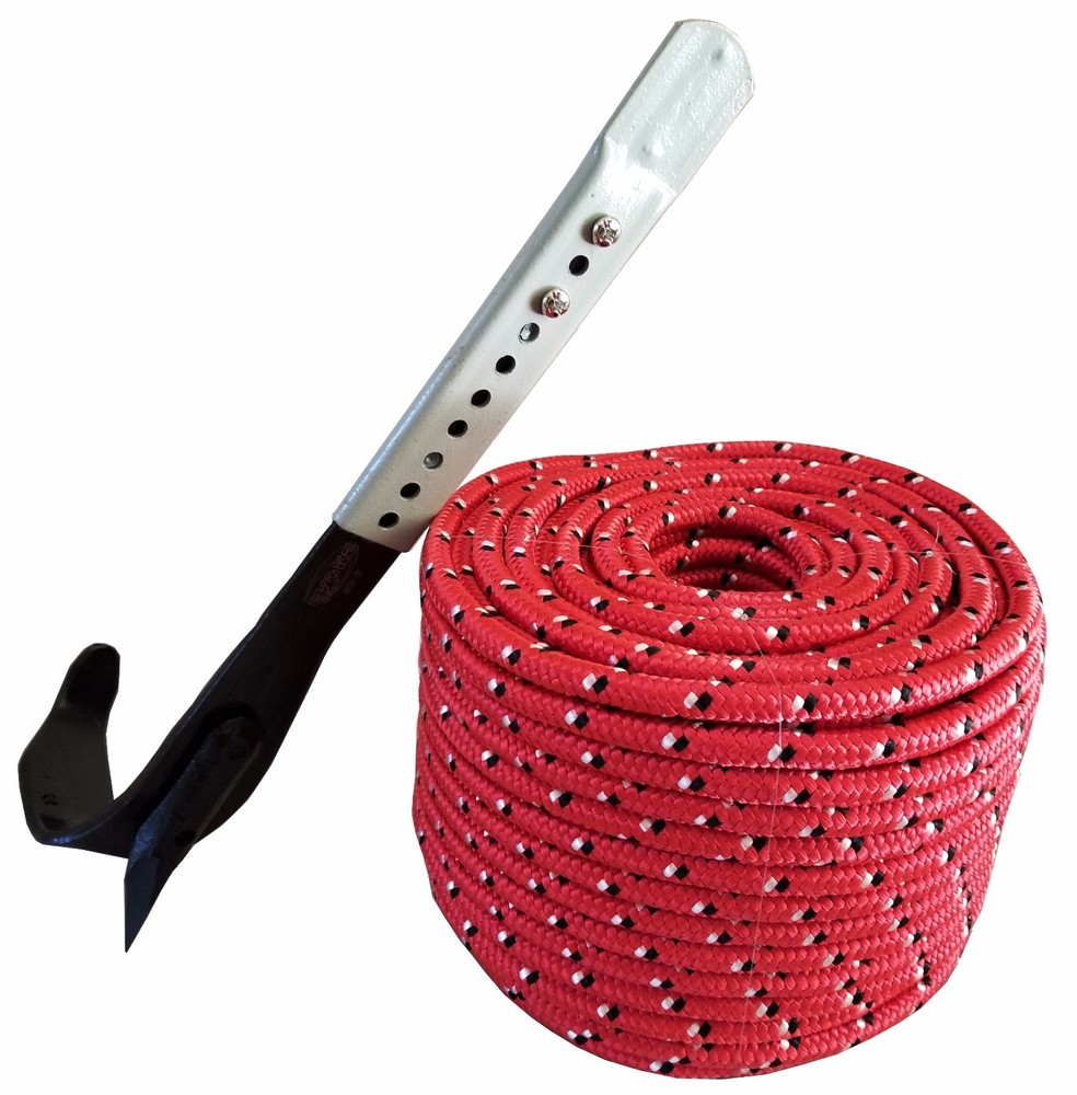 Tree Climbing Spike Set Pole Spurs Climber Adjustable Harness + Glove + 1/2"Rope