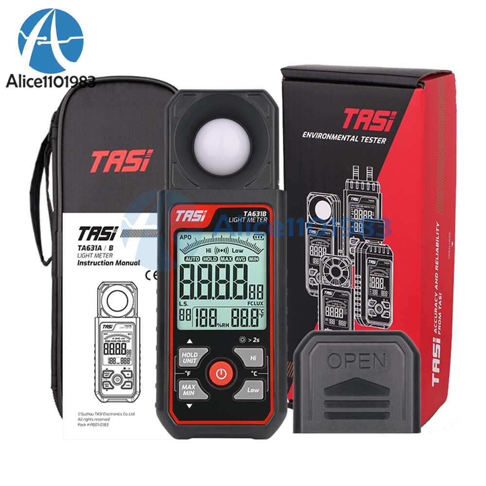 TA631A TA631B Light Meter Digital Illuminance Meter Ambient Temperature Detector